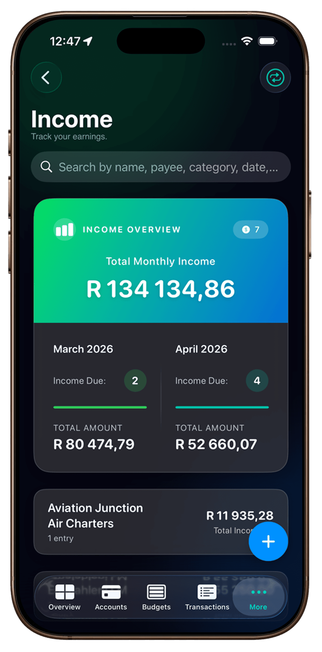 Income Frame