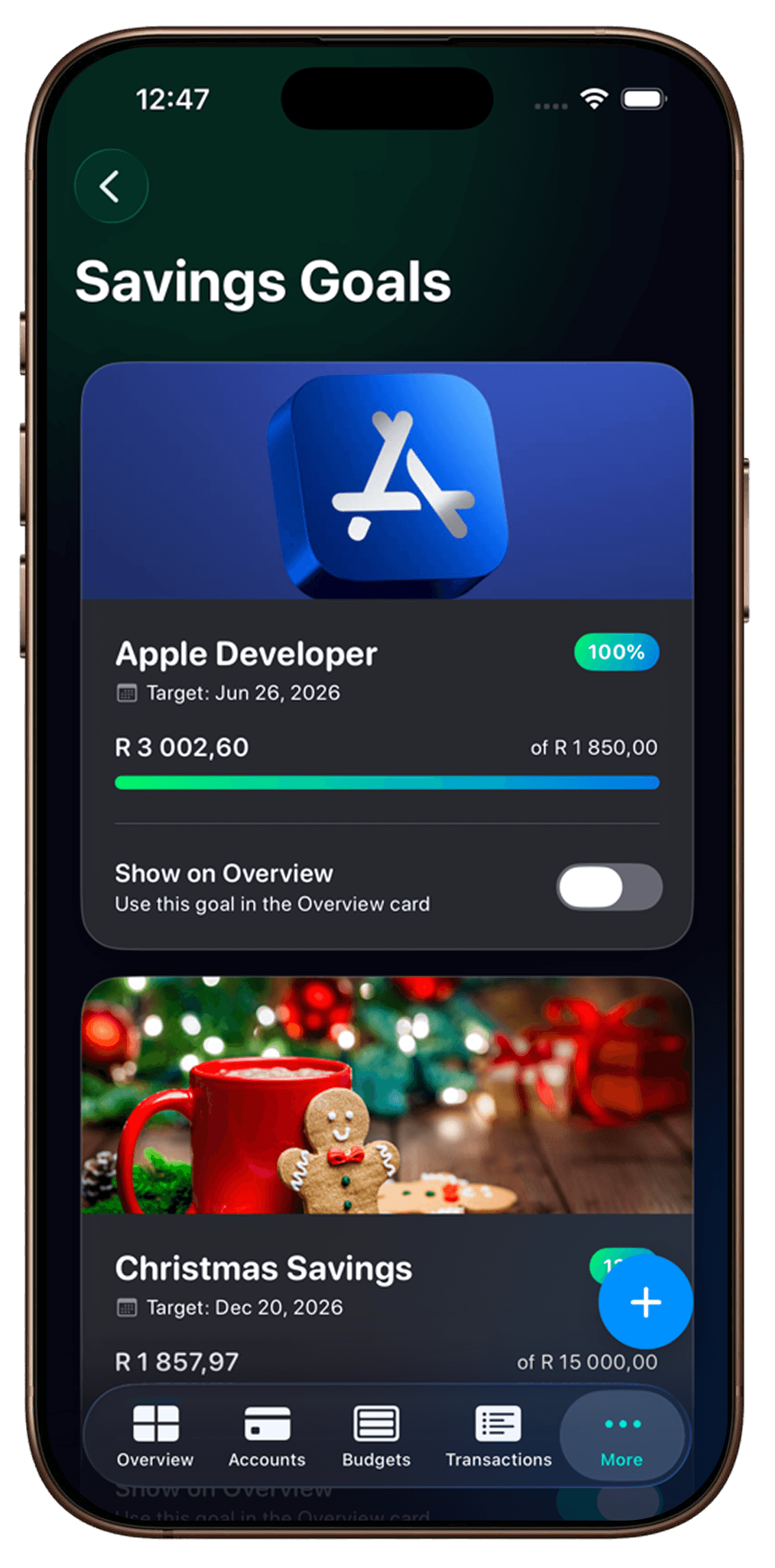 Savings Frame